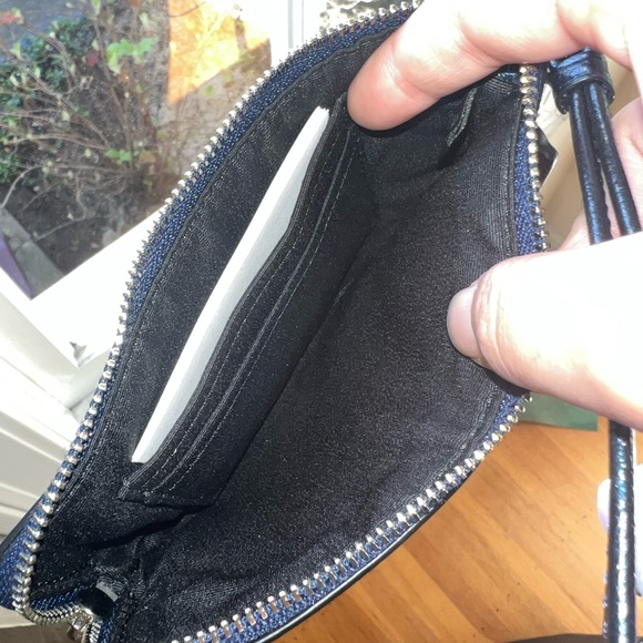 Navy Coach Wristlet - Picture 2 of 2